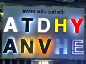 Mẫu chữ nổi mica nổi