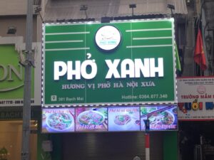Biển quảng cáo cửa hàng phở