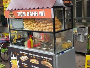Xe bán bánh mì nhỏ gọn, tiện lợi
