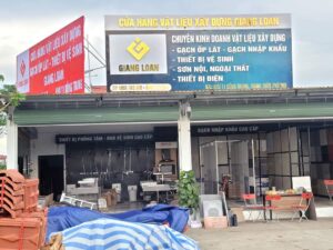Biển quảng cáo cửa hàng vật liệu xây dựng