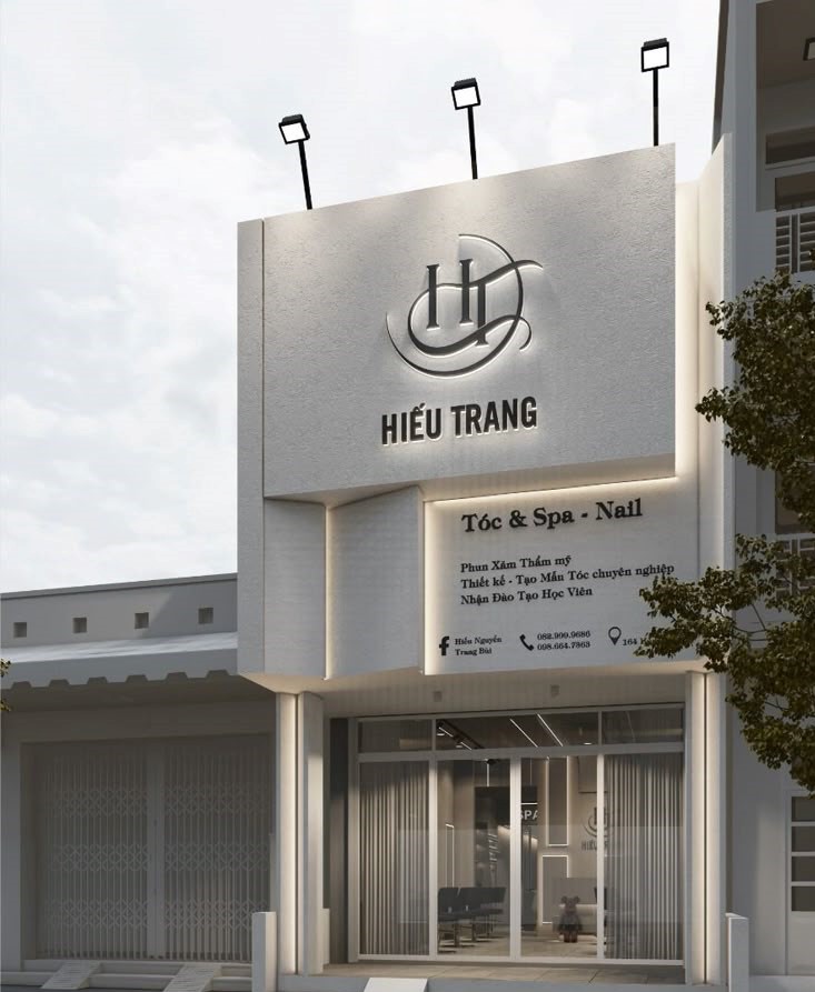 Mẫu thiết kế biển quảng cáo cửa hàng Nail, Mi, Spa