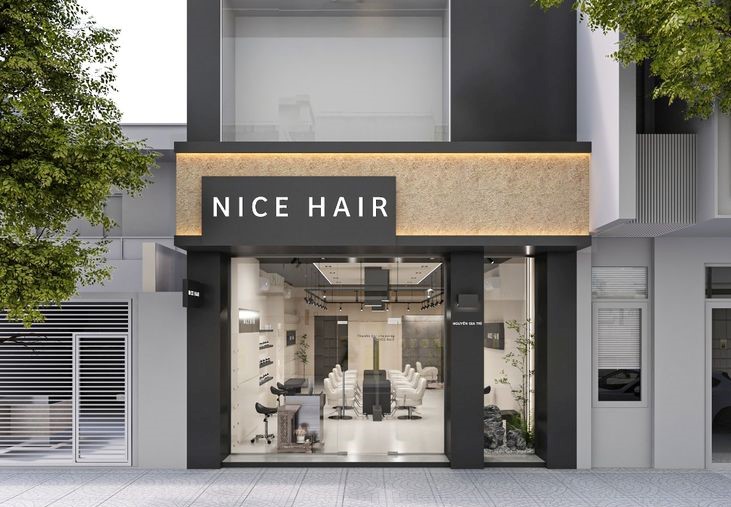 mẫu thiết kế Salon tóc