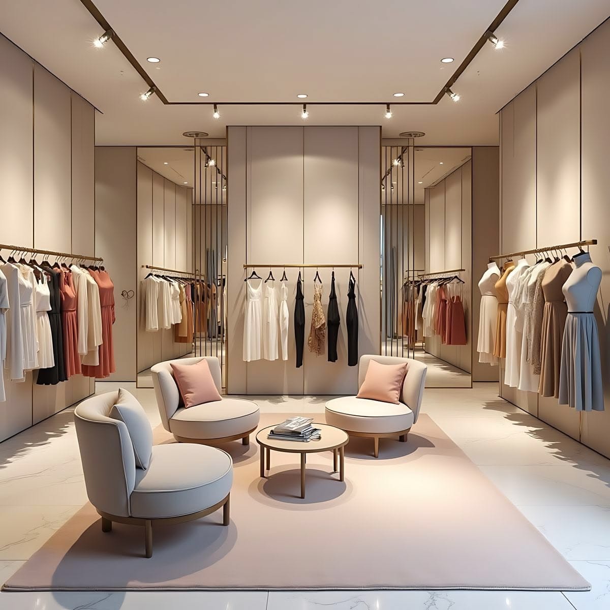 Shop thời trang phong cách hiện đại