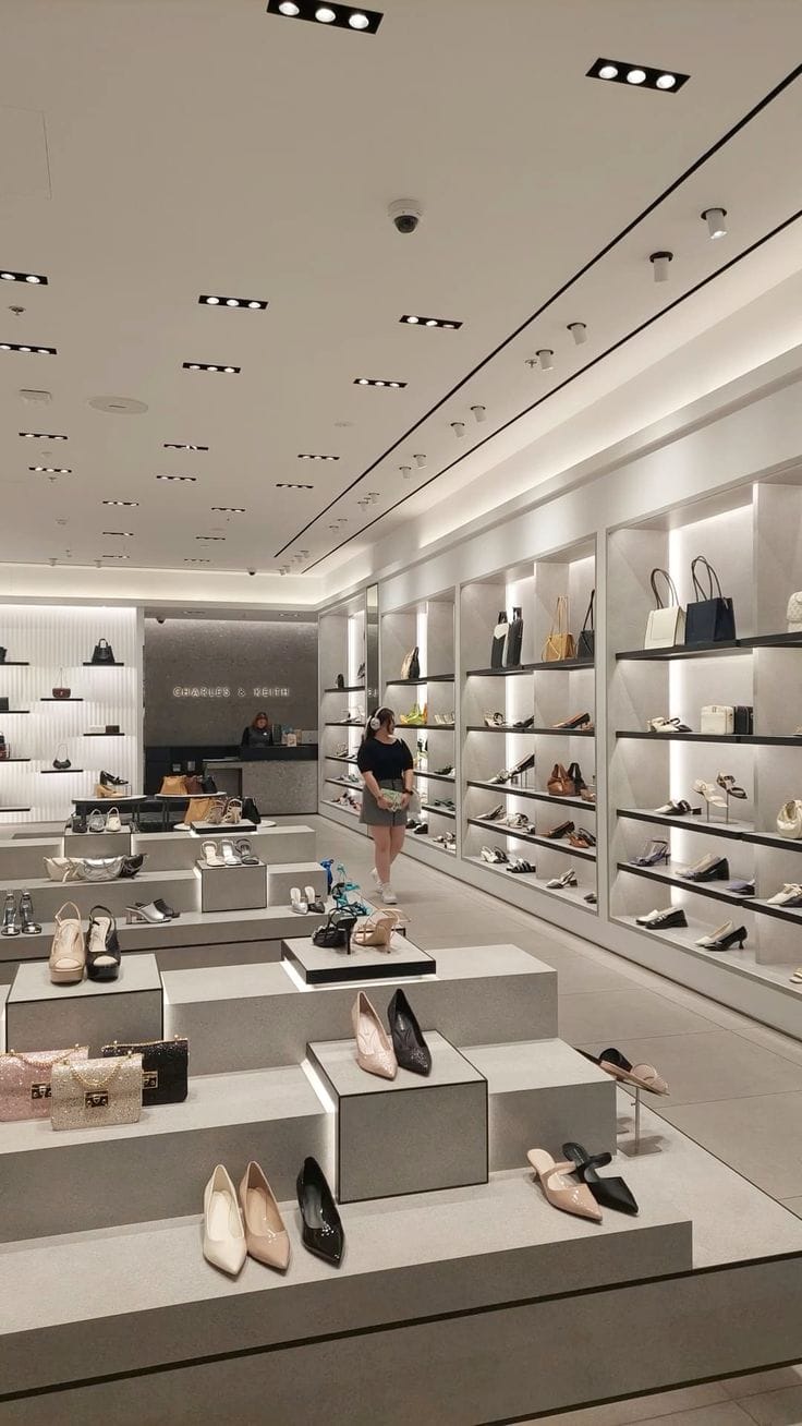 Thiết kế shop giày dép