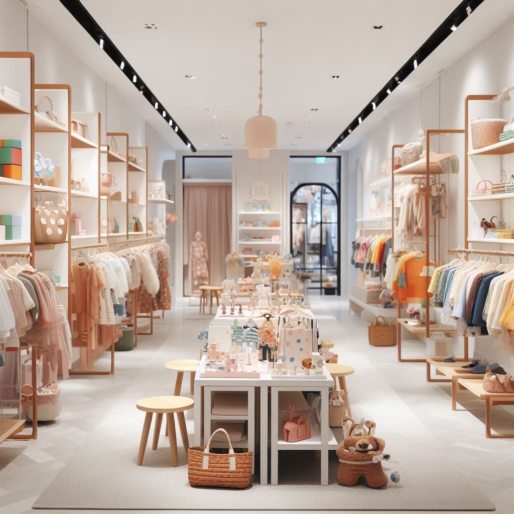 Thiết kế shop mẹ và bé